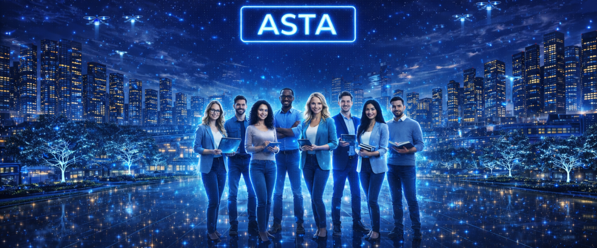 Illustration fictive de notre équipe holographique.